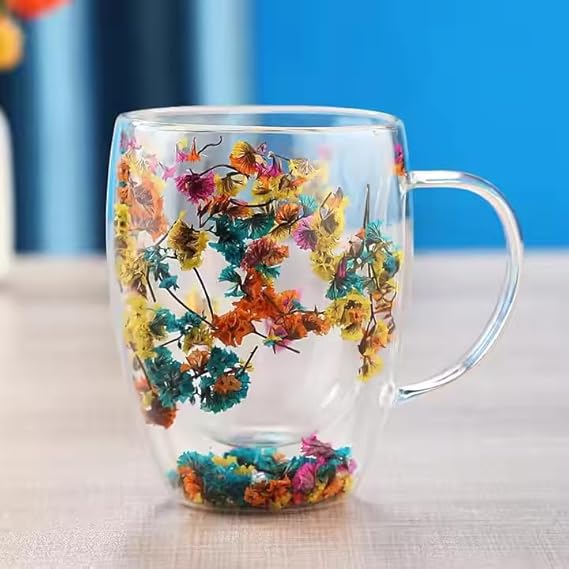 Double-Wall Dry Flower Mug
