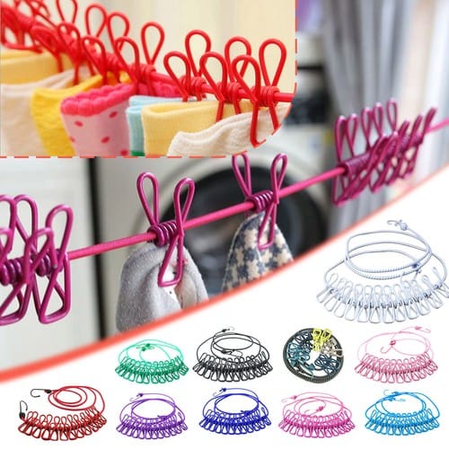 Elastic Clothesline Clips 1 pice
