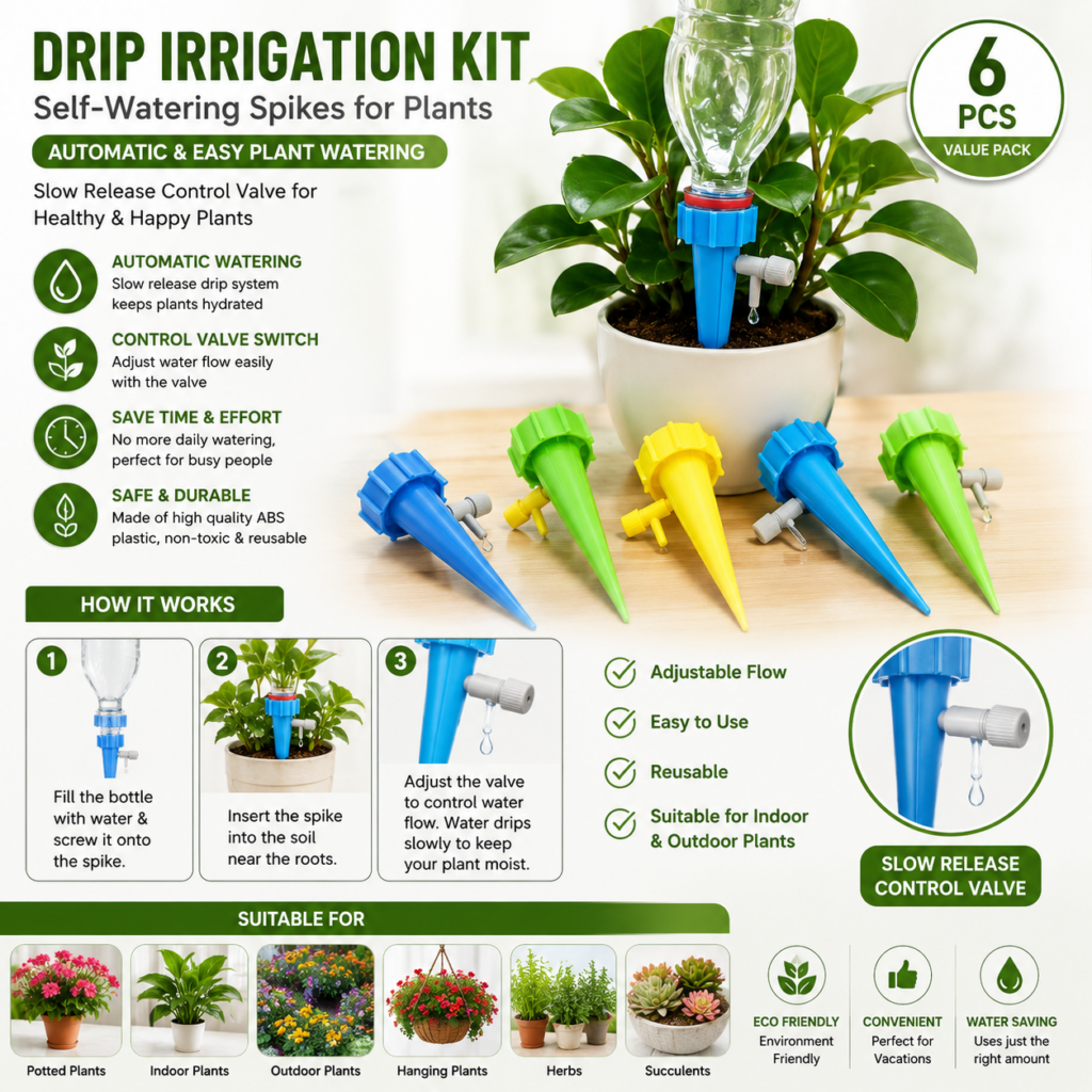 Automatic Watering Spike 10 pice