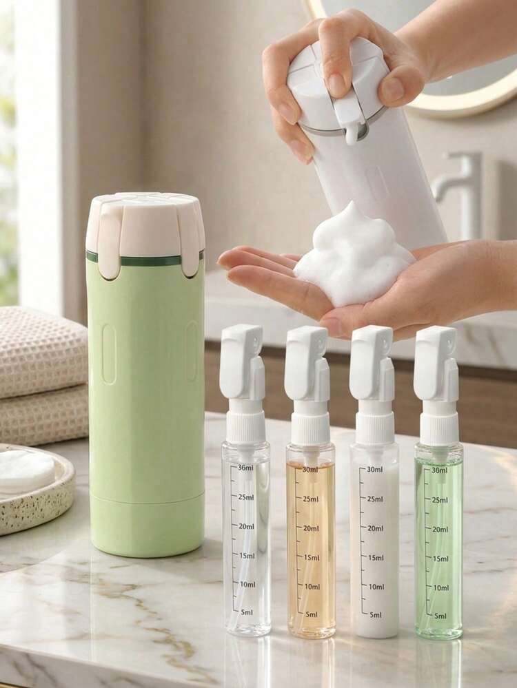 4-in-1 Travel Refillable Dispenser Bottle Set