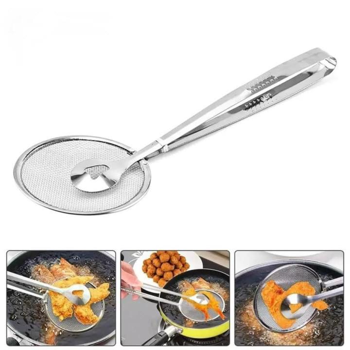 Mesh Filter Spoon with Clip Tong