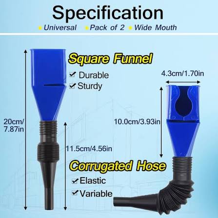 Adjustable Bottle Oil Funnel Set - Image 2